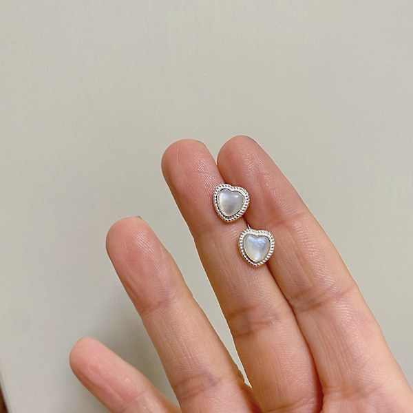 Ørering Heart Stud Sølv modesmykker Ac5417
