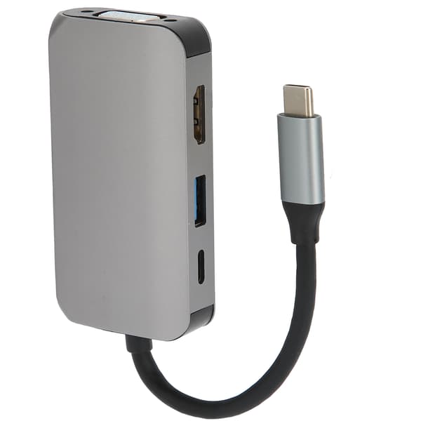 4 i 1 USB C Dockingstation med HDMI PD USB VGA-adapter