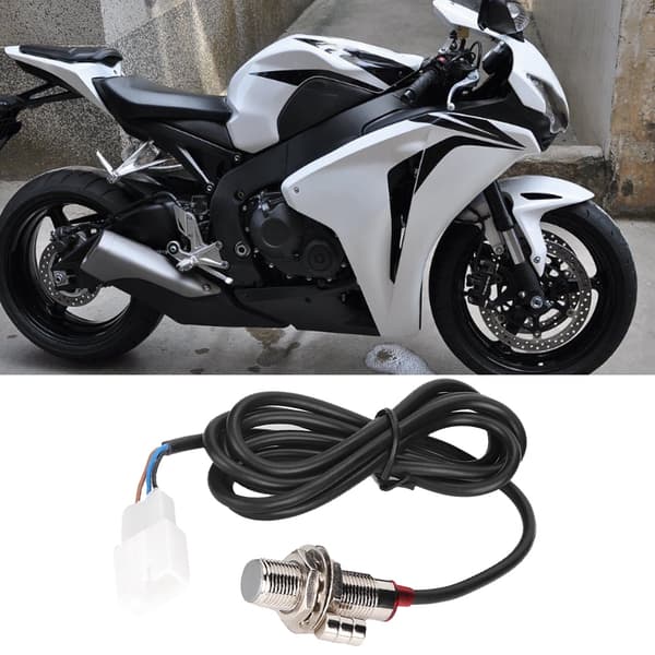 Motorcykel Digital Odometer Speedometer Sensor Kabel med 3 Magneter
