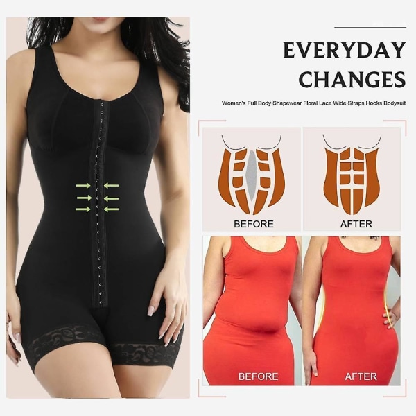 Kvinder Talje Trainer Slankende Undertøj Push Up Bodysuit Nude S