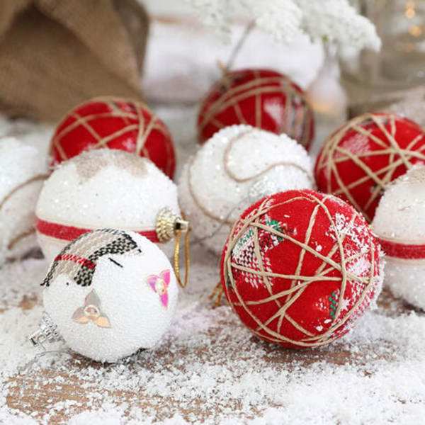 24stk julepynt Treanheng Juldekorativ ball for merry christmas DIY Party