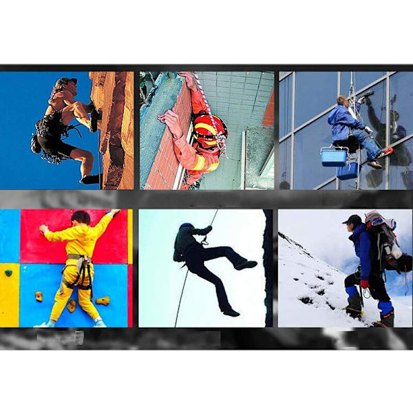 Halvkroppssele Aerial Work Sele Kit Fallskyddssele Skyddssele Kit Höjdjusterbar Sele Suita