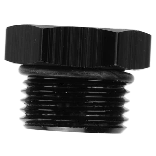 AN8 Han Stål Blindprop Adapter Fitting 4000 PSI Sort Universal Køretøj