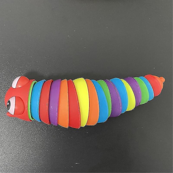 2022 Ny Fidget Toy Slug Artikulert fleksibel 3d Slug Fidget Toy Gray