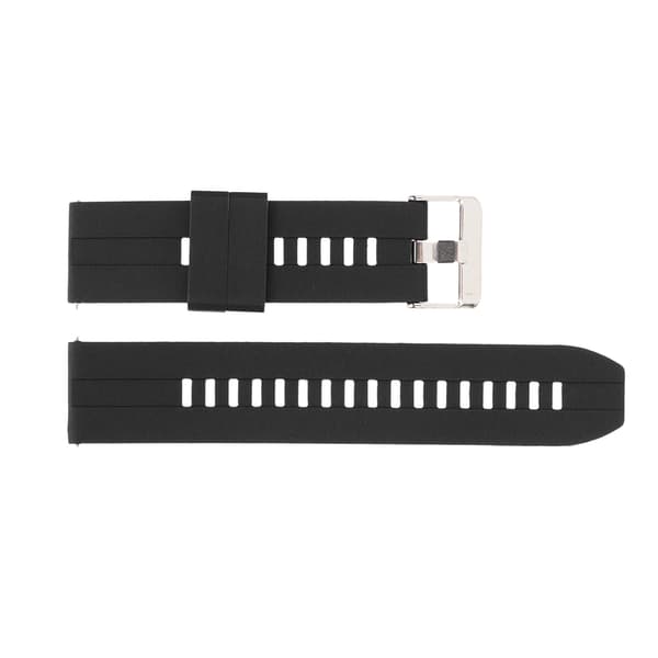 22 mm Universal Quick Release Silikone Urrem til Realme Watch 2 Sort