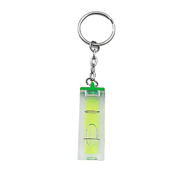 Nyckelring Spirit Bubble Level Mini Vattenpass Mätinstrument Mätlayoutverktyg Green
