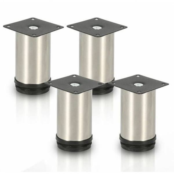 4x Hårnåle Bordben Metal Bordben Møbelben Sorte Hårnåleben 3 Barer,61cm