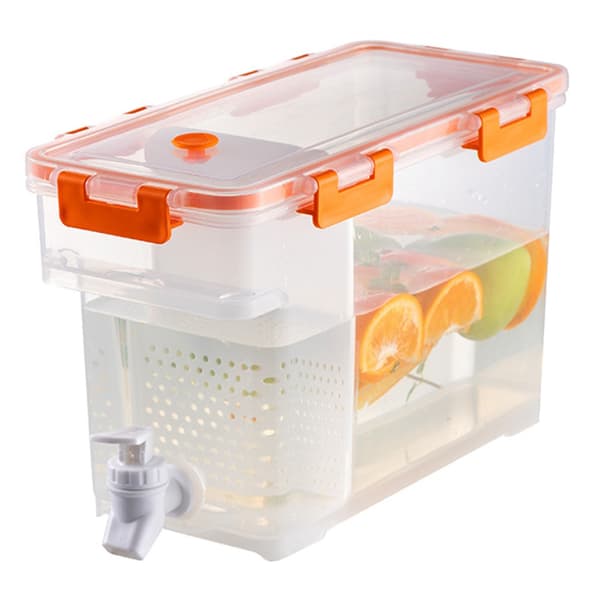 Plastdrikkedispenser med tappekran 3,5L kapasitet