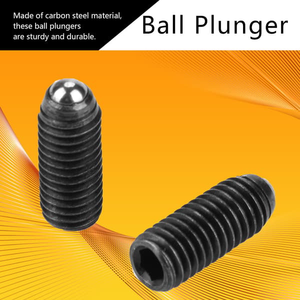 10 stk. M8 Hex Socket Kulstofstål Fjederstempler M8x20