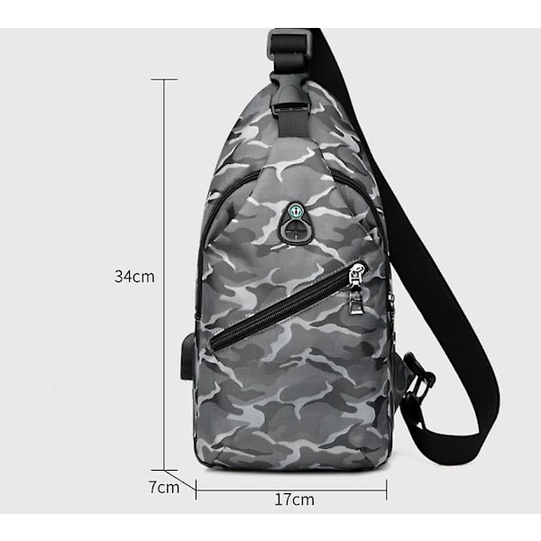 Herre brystpakke - ensfarvet black