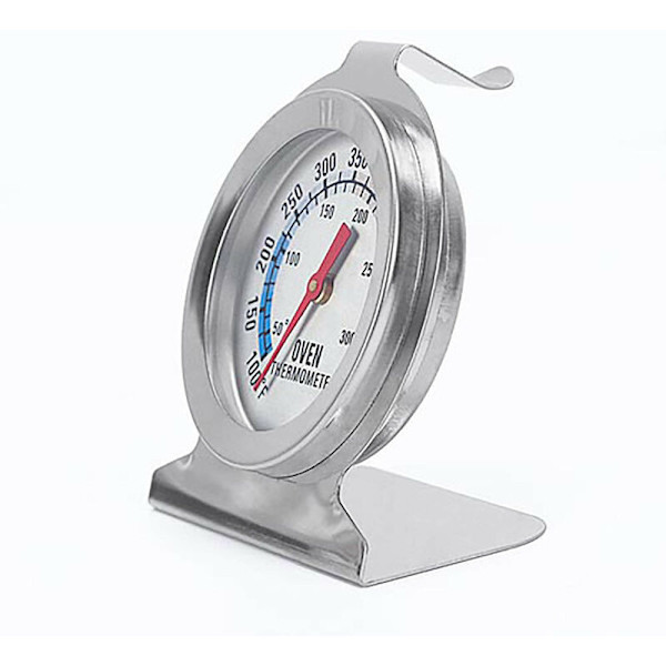 Högtemperaturbeständig ugnstermometer i rostfritt stål Matlagning BBQ Ugnsbotten Ugnspektermometer 50-300