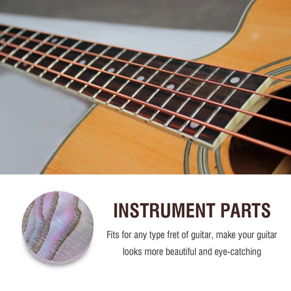 20 st 6 mm Inläggspunkter för Greppbräda Markörer för Gitarr Ukulele Bas Mandolin Banjo Dekor