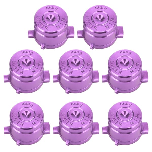 2 Sett Lilla Aluminiumlegering PS4 Kontroller Erstatningsfunksjon Assist Knapper
