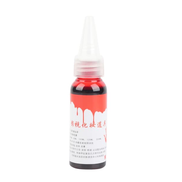 Professionell 30ml Låtsasblod Halloween Zombie Sår Ärrmakeup