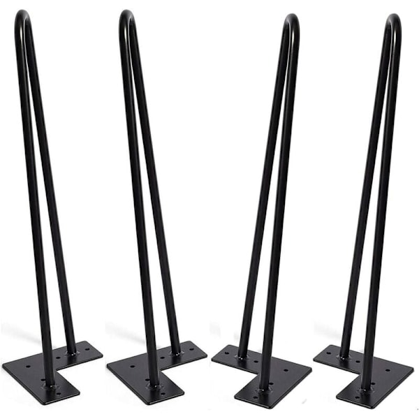 Kolmilankaiset pöydän jalat Yksikannatiniset metalliset pöytäjalat (4 kpl, 2-lankainen kiinteä, pituus 60cm) Soveltuu kotikäyttöön