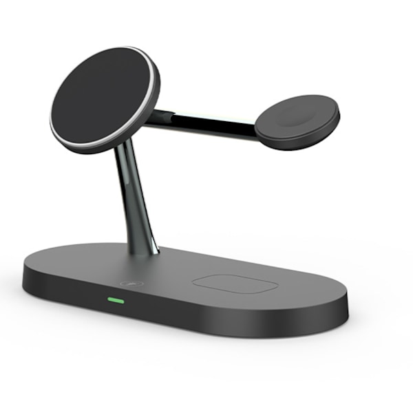 Magnetisk sammenfoldelig 3-i-1 ladestation Black