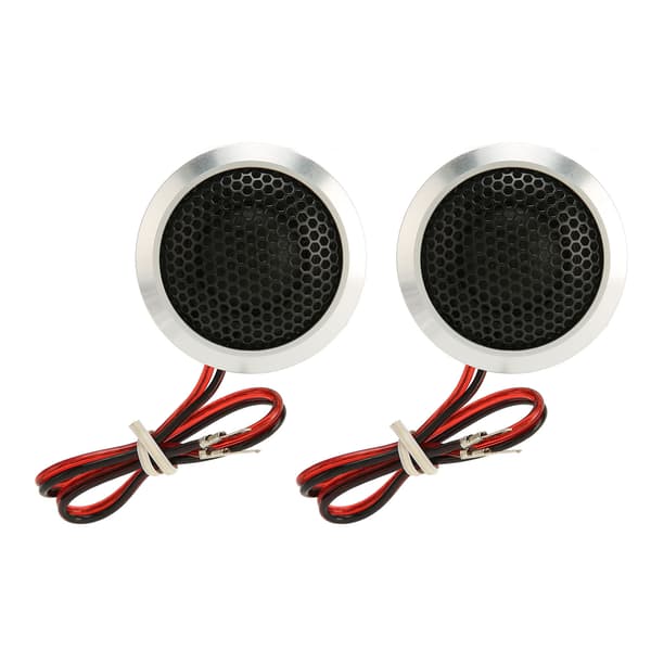 2 st 150W Dome Diskanthögtalare 2-vägs System Hög Känslighet Silver Svart Bil Ljud Diskanthögtalare