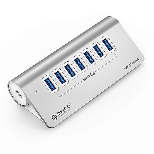 ORICO M3U7-G2 7-in-1 Type-C–USB 3.2 -telakointikeskitin Silver