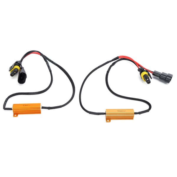 2 stk. 9005 LED Lastmotstand Dekoder 50W 6 Ohm for frontlykter Tåkelys Kjørelys
