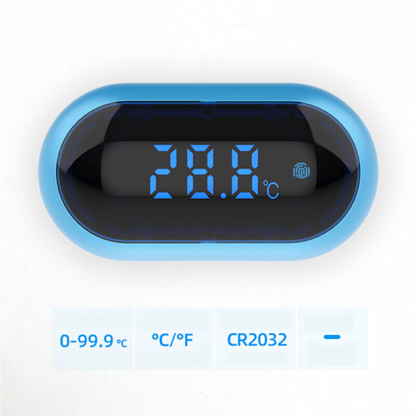 Akvarium termometer - LCD digital akvarium termometer, terrarium, LED digital display Hög noggrannhet temperaturmätning