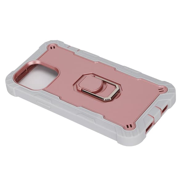Ripebestandig Armor Stand-deksel for iPhone 13 Pro Max Grå Gull