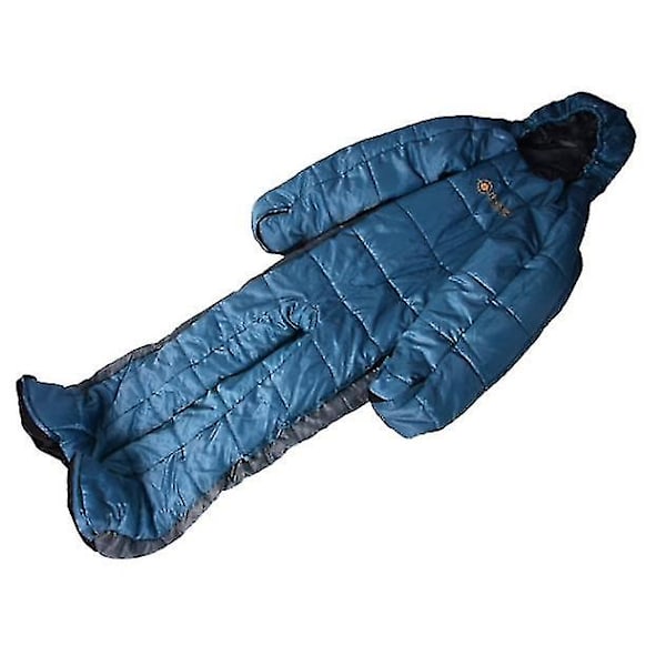 Bärbar sovsäck, ultralätt vindtät sovsäck XL Blue