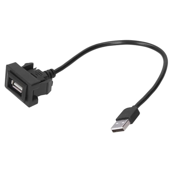 Bil USB-laderadapter Auto Socket Outlet ABS Bærbar Skjøteledning