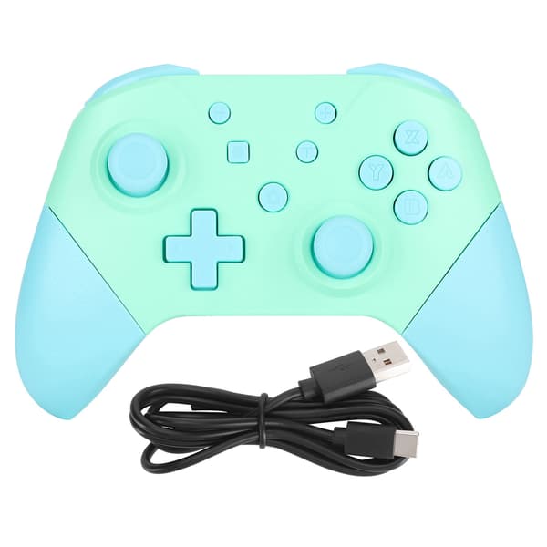 Trådløs Bluetooth Spillkontroller NFC 3D Joysticker for Nintendo Switch Pro Smaragdgrønn