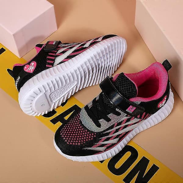 Piger Sneakers Åndbare Børneløbesko Mode Sportssko 3A8097