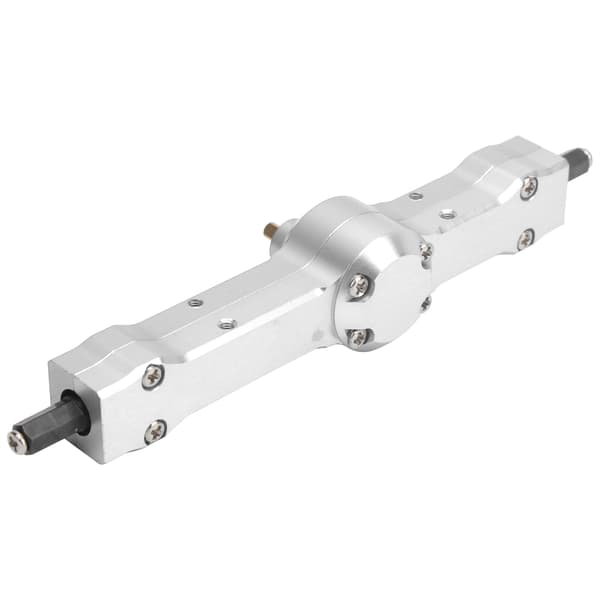 Bakre Axelmontering i Aluminiumlegering 127mm för WPL D12 1 10 RC Lastbil Silver