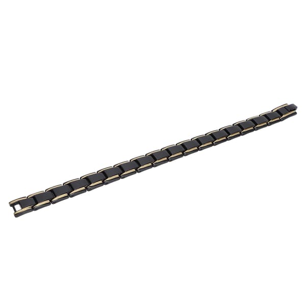 Titanium Stål Magnetisk Terapi Armbånd Sort Guld Unisex Mode Smykker Gave