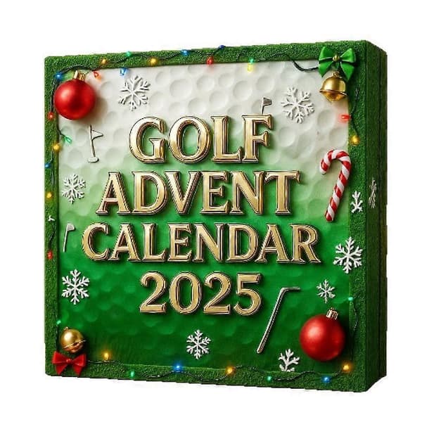 Golf Adventsfestival Blind Box Julgransdekoration, Akrylhänge Prydnad Samlarobjekt
