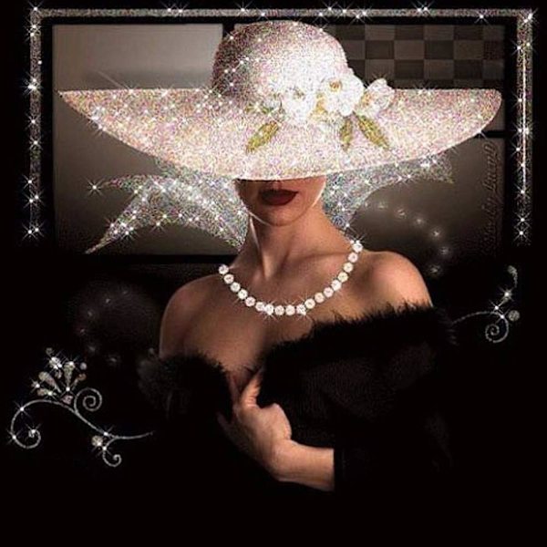 5D DIY Diamond Sæt Fuld Diamond Diamond Maling Stue Wall Sticker, mangler (14X14inch/35X35cm),