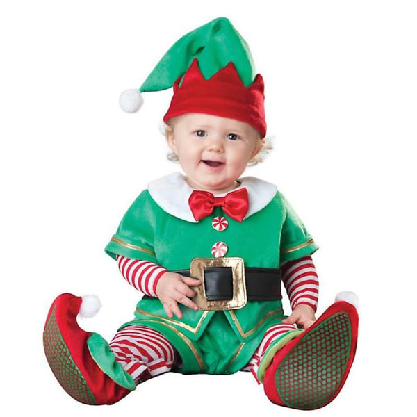 Jule julemand Cosplay kostume til baby småbørn C Height 90CM