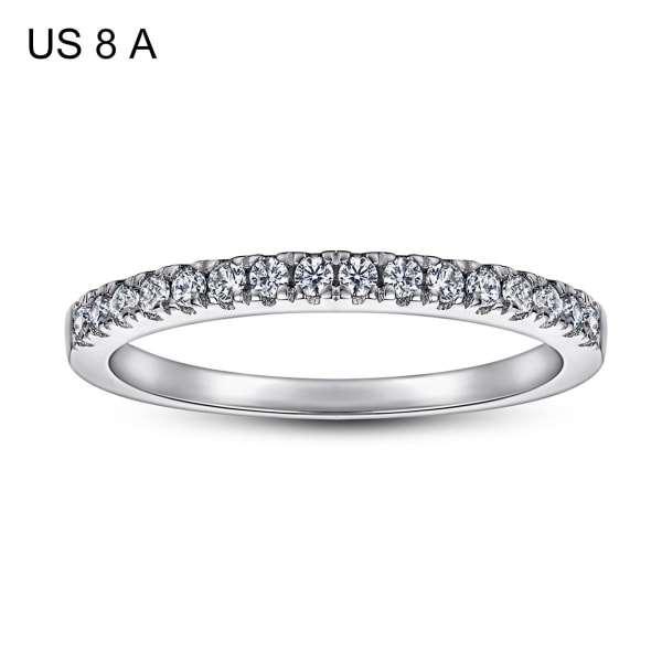 Kvinner Ring Stilig moderne stil Sølv visuell effekt Elegant jentering smykker tilbehør Platinum US 9 B