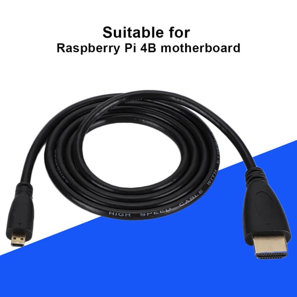 Micro HDMI–HDMI-sovitinkaapeli 1440p 1080p 1080i 720p 480p Raspberry Pi 4B:lle