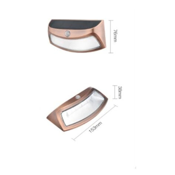 Utomhus LED-vägglampa med rörelsesensor, extern lampa, utomhuslampa för Villa Veranda gångvägCatherine Trädgård Balkong C