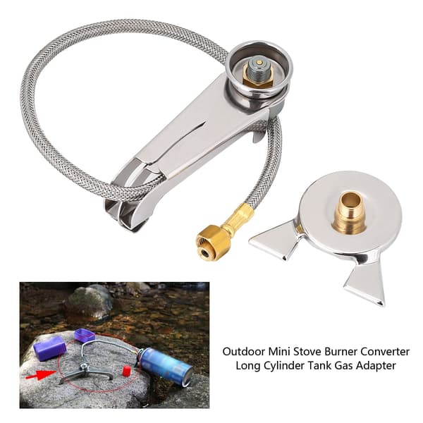Mini-komfyrbrenneromformer for lang sylindergassbeholder - Gassadapter