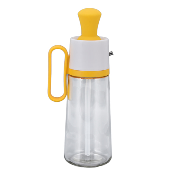 Gyldengul 550 ml blank oliedispenser, anti-lækage eddikedispenser til udendørs grill