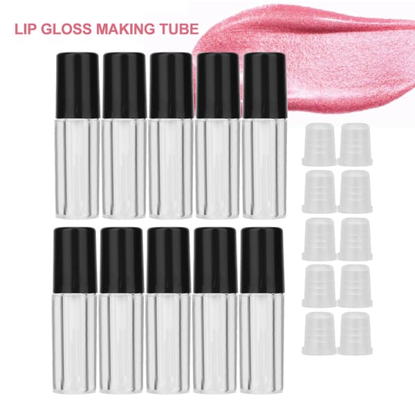 10 stk 1,5 ml mini lipgloss-tuber tomme DIY leppestiftbeholdere