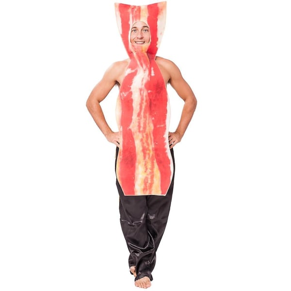 Mænds Bacon Halloween Carnival Party Kostume Funny Food
