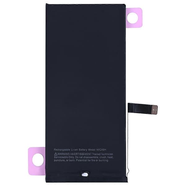 Vara-akku 3349 mAh iPhone 16e:lle integroidulla TI-sirulla, musta Svart