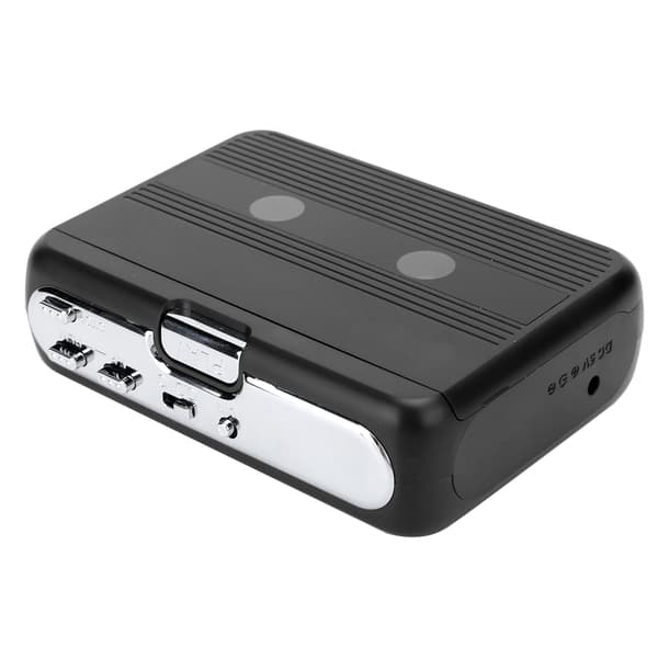 Bærbar Bluetooth Kassettspiller FM Radio Auto Reverse Funksjon Noire