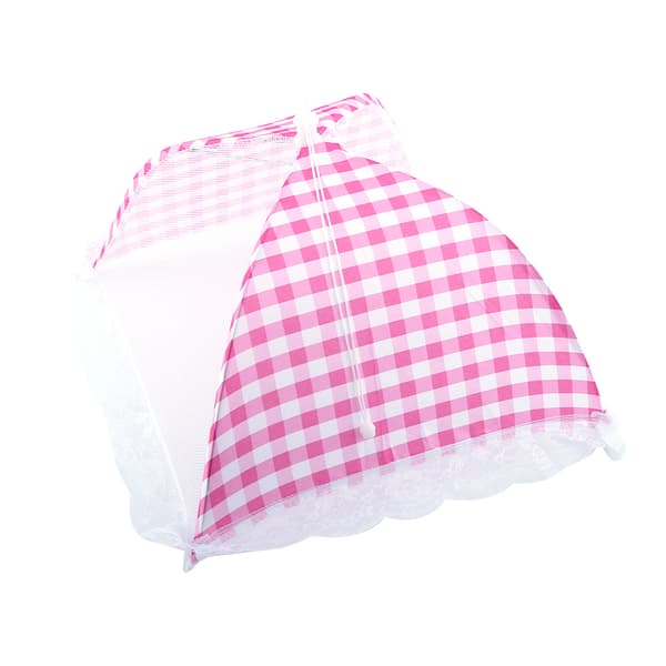 Rosa hopfällbar matparasollskydd