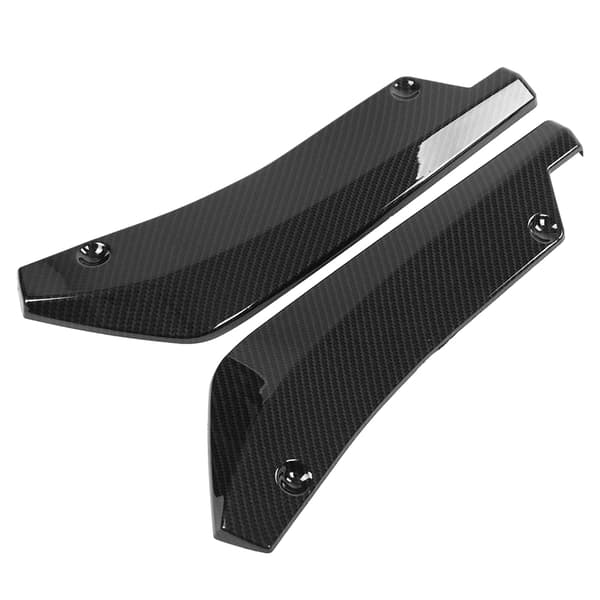 Universal Bil Bakre Stötfångare Canard Diffuser Spoiler Läpp Fenor Kolfiber 1 Par