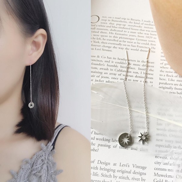 Örhängen Silver S925 Asymmetriska modesmycken Ac7454