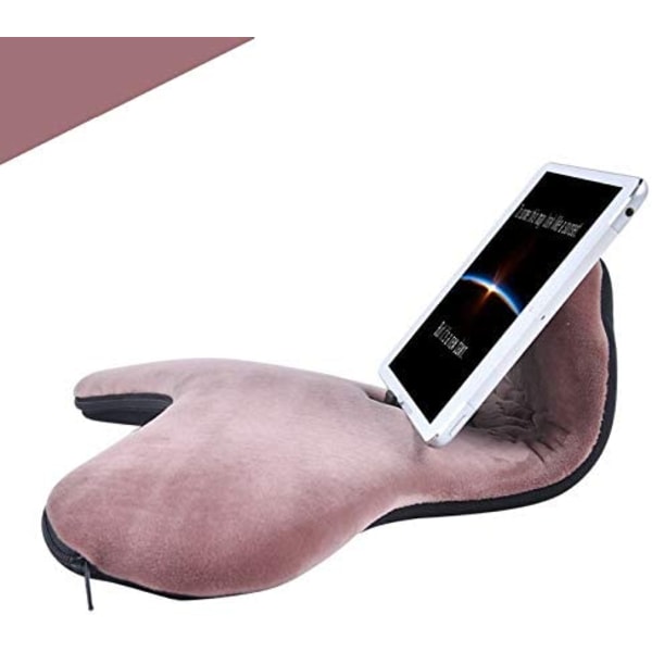 Myk pute for iPad, Multi-Angle for telefon og nettbrett, Knebeskyttelsesholder, Universal iPad-leseholder for nettbrett som gave