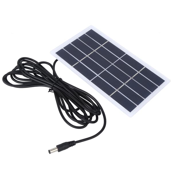 2W 5V Polysilicon Solpanel DC-laddare för 3.7V Batteri Utomhus Trädgårdslampa