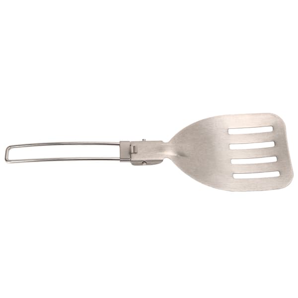 Vikbar stekspade i rostfritt stål, låsdesign, lätt, bärbar för utomhuscamping och matlagning