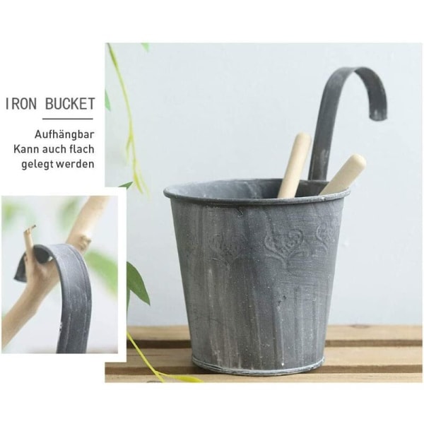 Balkong hängande blomkrukor 3 st